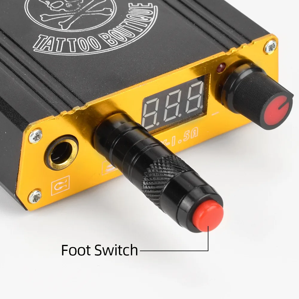 

1PC Black Portable Tattoo Foot Pedal Switch Plug Wireless Switch For Tattoo Machine Power Supply Accessory Foot Pedal Automatic