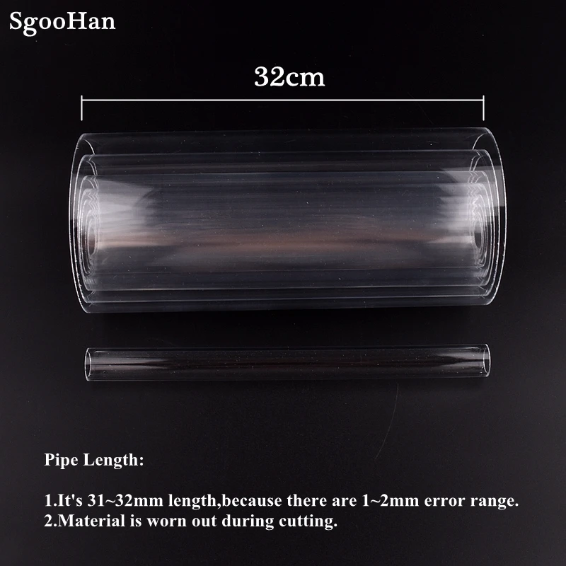 3pcs O.D 16~90mm Transparent Acrylic Aquarium Fish Tank Pipe Plexiglass Water Supply Tube Garden DIY Irrigation Fittings 32CM - купить по