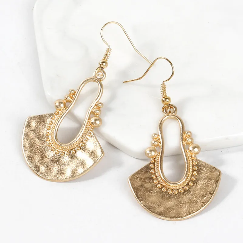 

Popular Geometry Exaggerated Ear Jewelry Retro Alloy Earrings for Women