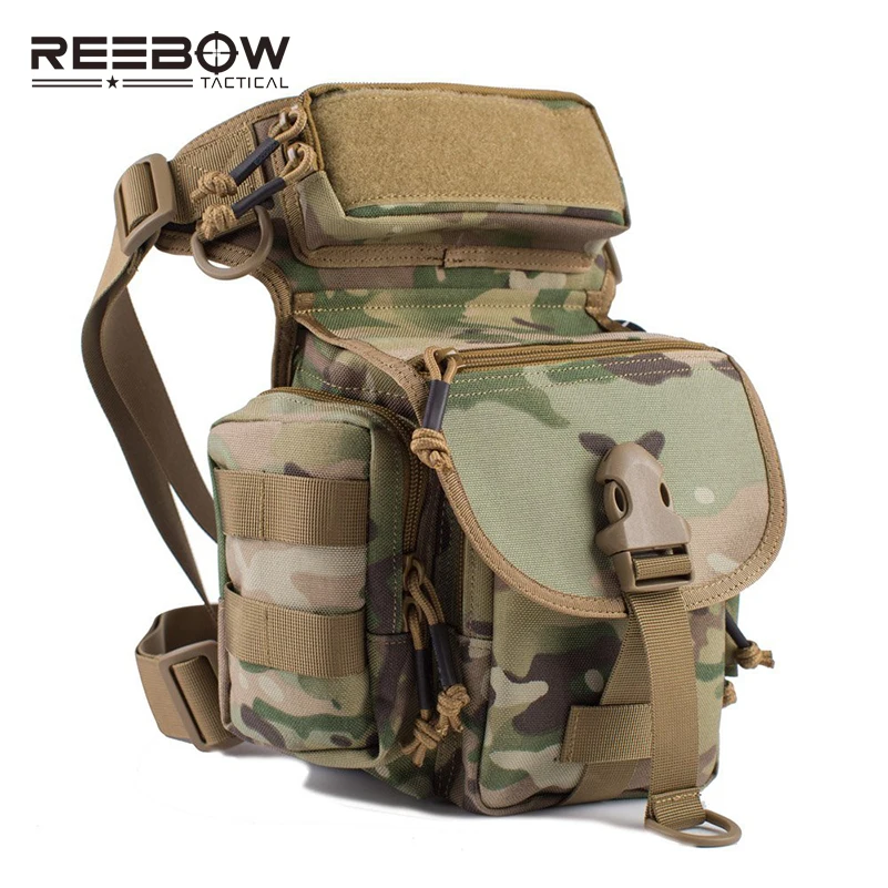 

BOW-TAC Outdoor Tactical Hunting Bag Waist Drop Leg Bag Multi-functional 1000D Nylon SWAT Sports Camping Climbing Camouflage