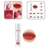 waterproof sweat proof liquid easy to color lips makeup mud for women