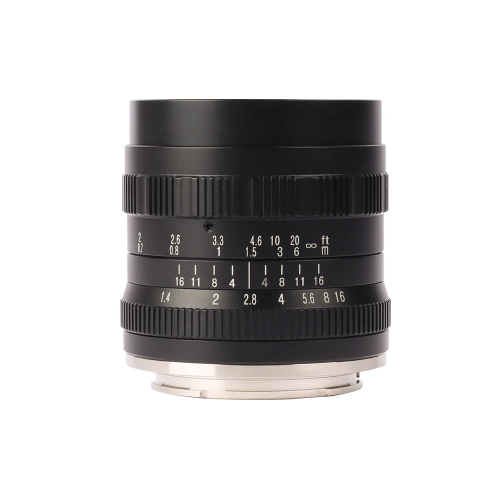 Объектив камеры Brightin Star 50 мм F1.4 Большая диафрагма стандартный основной ручной