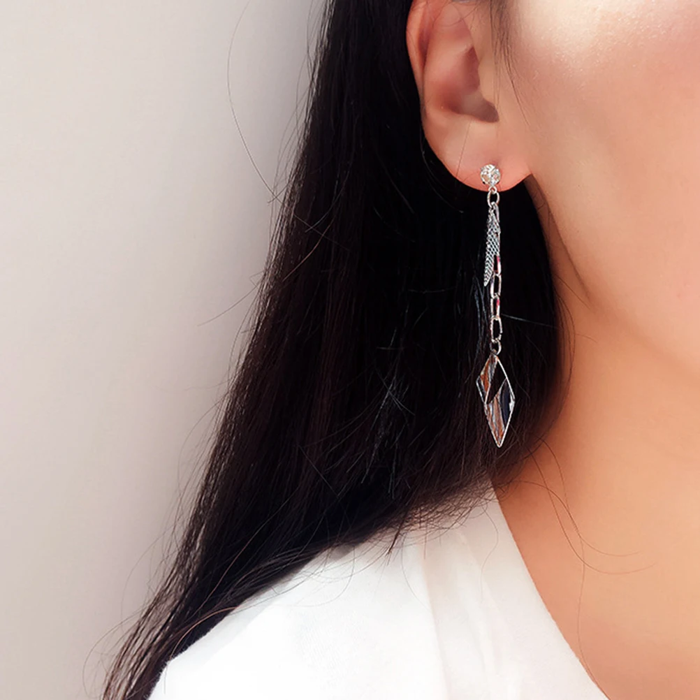 1 пара металлических сережек модные гипоаллергенные стильные простые шикарные