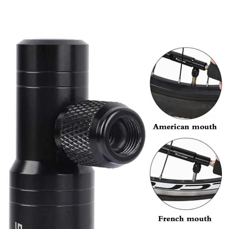 

2 In 1 Portable Mini Bike Air Pump Portable CO2 Inflator Bicycle Tubeless Tire Repair Tools MTB Road Bicycle Outdoor Cycling Too