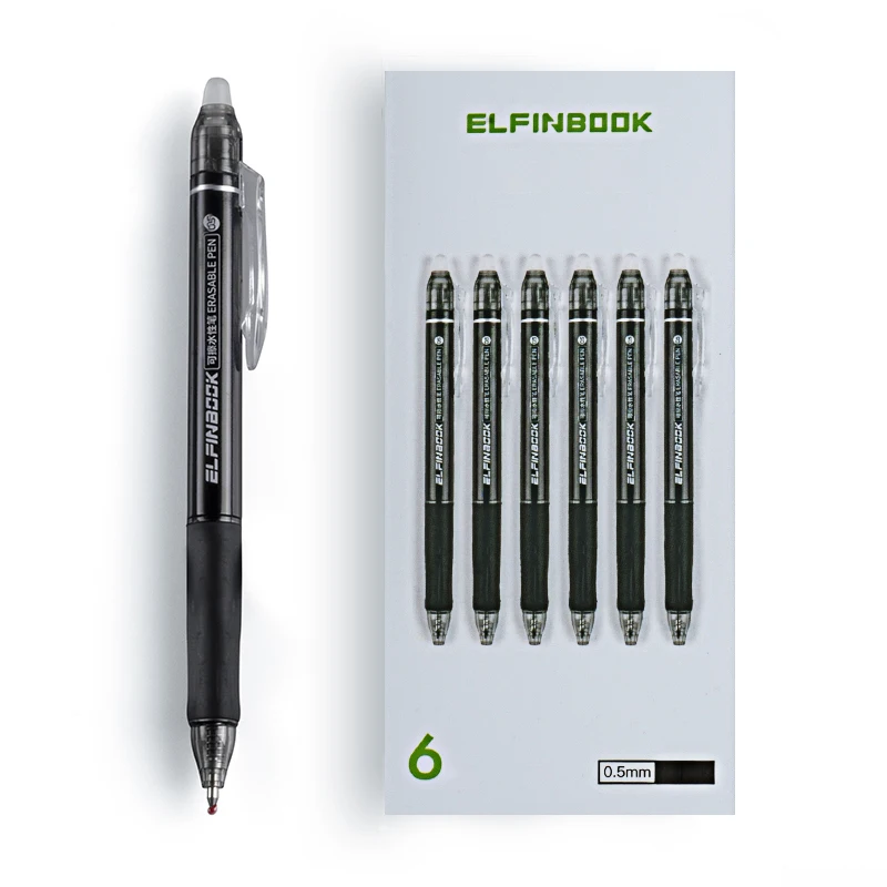 Офисная гелевая ручка со стираемыми чернилами 6 шт./компл. стираемая 0 5 мм черные