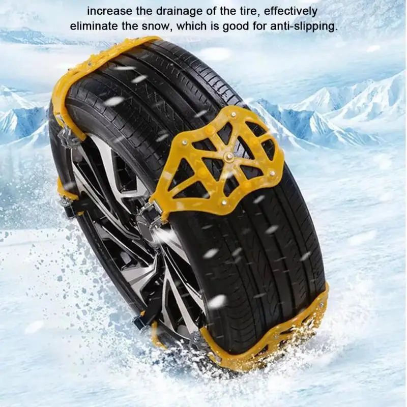 1 Pcs Car Anti-skid Chain SUV General Purpose Snow Mud Tires Universal Non-slip Thickened Widened Wheel Winter Truck | Автомобили и