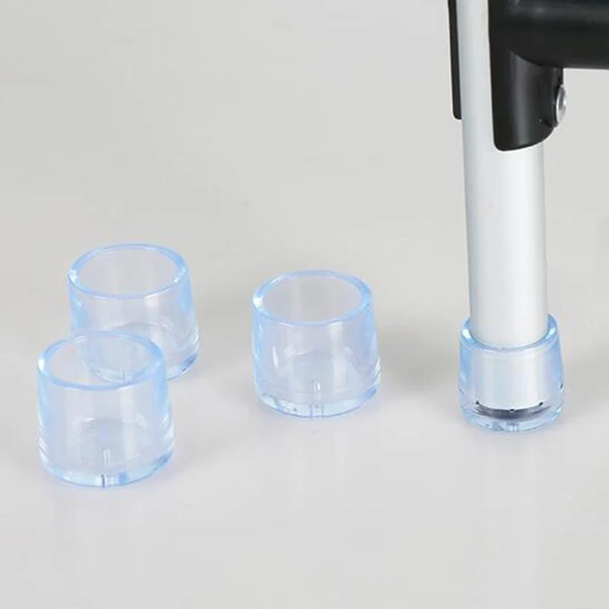 

10Pcs Furniture Leg Cover Chair Table Foot Pad Floor Protector Round Square Shape Transparent Table Feet Pads Prevent Scratches