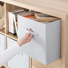 Складная коробка для хранения из нетканого материала, органайзер для шкафа, кубиков, детских игрушек, белья, органайзер для хранения в офисе