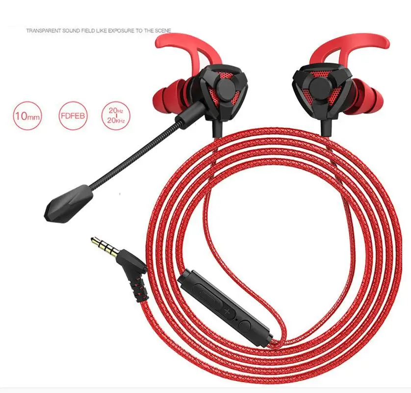Gaming Earphone for Pubg PS4 CSGO Casque Games Earset with Mic Volume Control PC Gamer Earphones Wired Game | Электроника