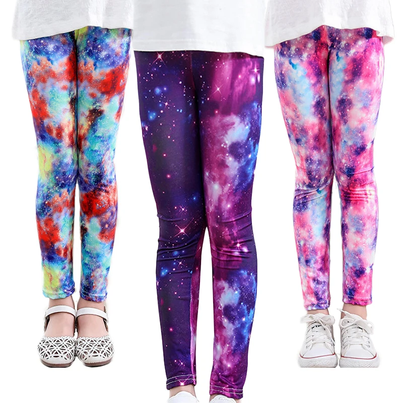 

Fall Girls Leggings Outdoor Travel Clothes Girls Pants Casual Wear Starry Sky Printing for Teen Leggings Baby Girl Leggings Sets
