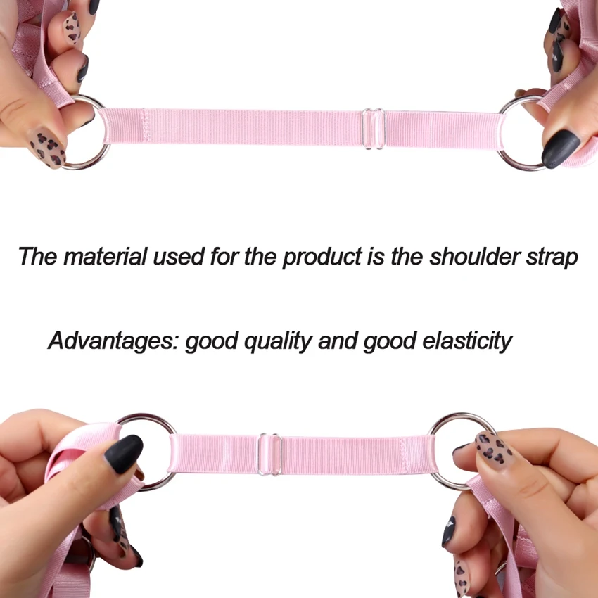 

Pink Set Women Body Harness Tops Cage Bra Plus Size Girl Strap Goth Punk High Waist Garter Belts Stockings Buckle Festival Balls
