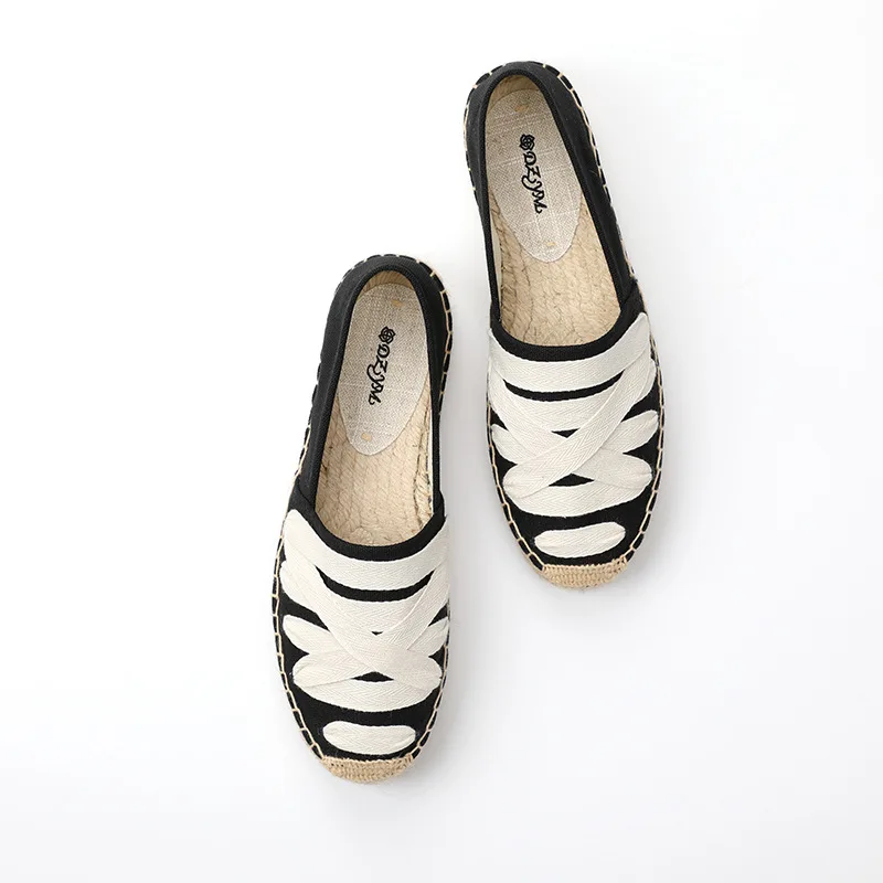 

2021hot Sale Limited Time Mary Jane Casual Casual Rubber Shoes Ladies Thick-soled Espadrilles Canvas Comfortable Fisherman Shoes