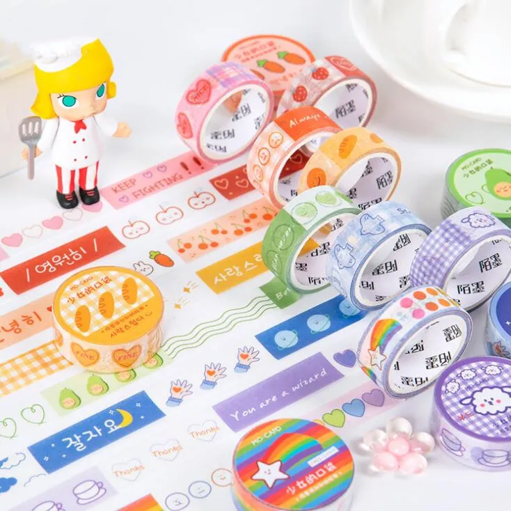 2020 Sharkbang Винтаж каваи Скрапбукинг пуля Васи маскирующая клейкая лента