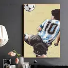 Картина на холсте с изображением футболиста Диего Марадоны, постеры и плакаты с изображением руки Бога, Художественная печать на холсте, настенное украшение для дома