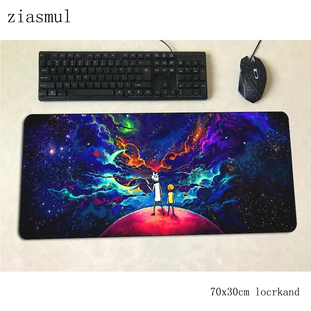 Коврик для мыши Рик и Морти, 70x30 см, игровой коврик для мыши, аниме, офисный коврик, Настольный коврик, Новое поступление, коврик для мыши, игры, pc gamer, коврики