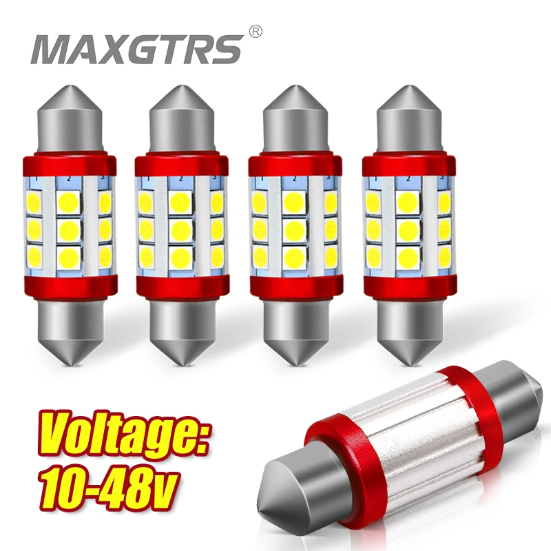 

5x 24V C5w Led bulb CANBUS Festoon C10w Dome Lamp Reading Lamp Car Interior License Plate Light 3030 Chip Warm White Ice Blue