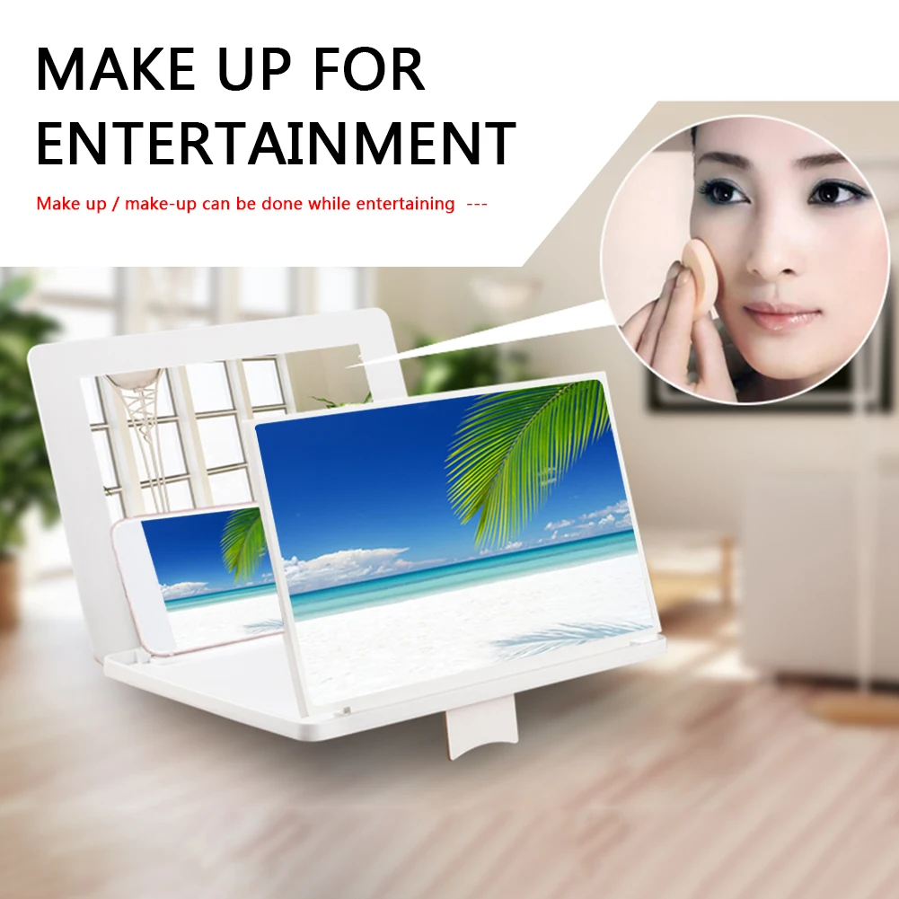 

3D Amplifier Mobile Phone Enlarge Screen Magnifier HD CellPhone Magnifying Glass Cinema Video TV Projetor Smartphone Holder
