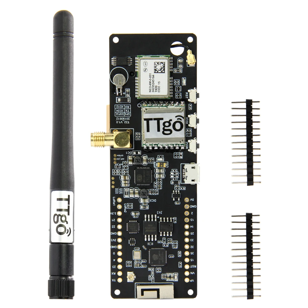 TTGO Т-образной балки ESP32 433/868/915 МГц Wi-Fi Беспроводной Bluetooth модуль ESP 32 gps NEO-6M SMA LORA 32 18650 Батарея держатель с SoftRF