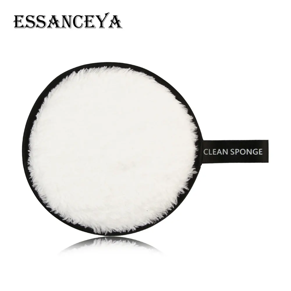 White ESSANCEYA 1/3Pcs макияж спонж для снятия мягкий полотенчатая ткань микрофибра колодки Уход за кожей лица Очищение Многоразовые моющиеся салфетки колодки естественный жидкость для снятия - Цвет: White