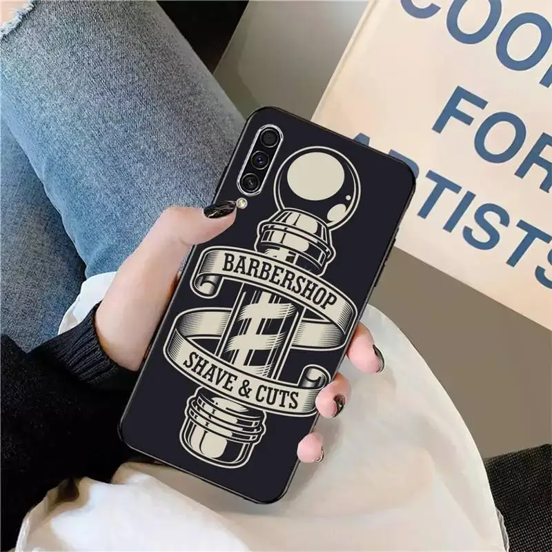 

Barber Shop Hair Stylist Salon Phone Case For Samsung galaxy S 9 10 20 A 10 21 30 31 40 50 51 71 s note 20 j 4 2018 plus