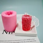 3D Свеча цветок розы силиконовая форма сделай сам гипсовая форма силиконовые формы для мыла