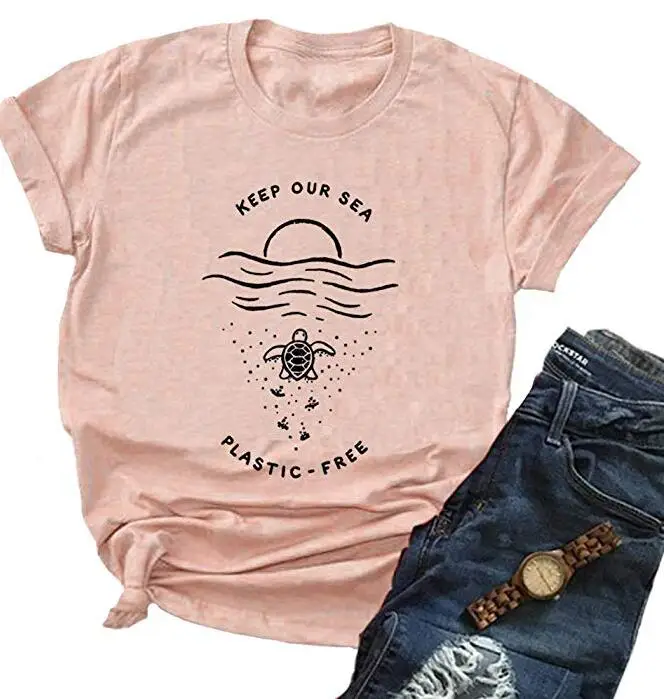 Женская футболка с коротким рукавом и круглым вырезом принтом | одежда