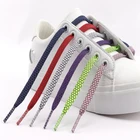 Светоотражающие флуоресцентные плоские шнурки, 1 пара, спортивные шнурки для бега, кружевные шнурки для взрослых и детей