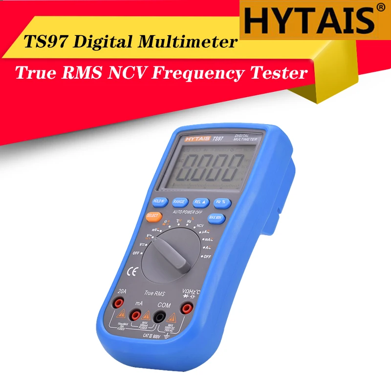 Цифровой мультиметр HYTAIS TS97 True RMS AC DC Напряжение Частота тока NCV резистор