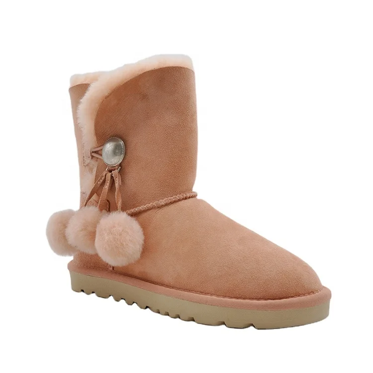 

Ботинки женские зимние с помпоном, с помпоном