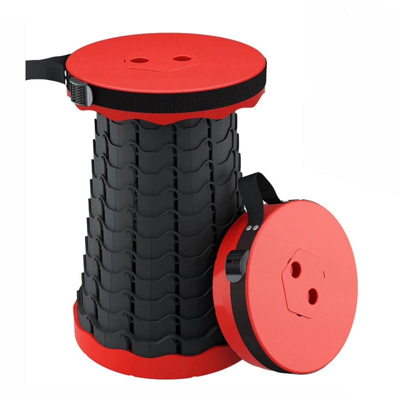 

Retractable Stool Folding Chair Outdoor Furniture Portable Folding Chair Camping Stool Convenient Fishing Foldable Plastic Stool