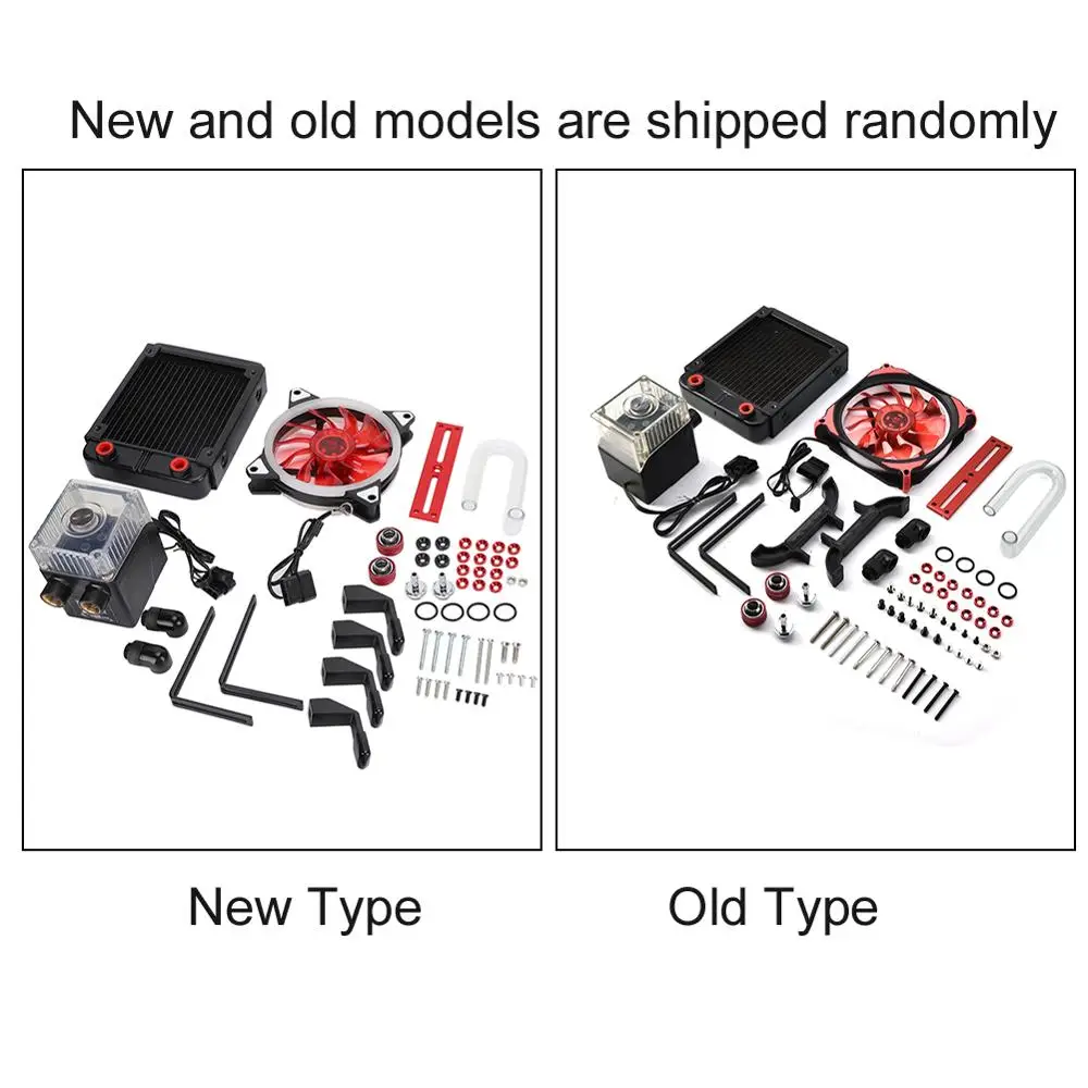 DIY PC Water Cooling Kit Liquid Computer Water-cooled Suit 120*120*25mm Fan Integrated Pump G1/4 Thread Row | Компьютеры и офис