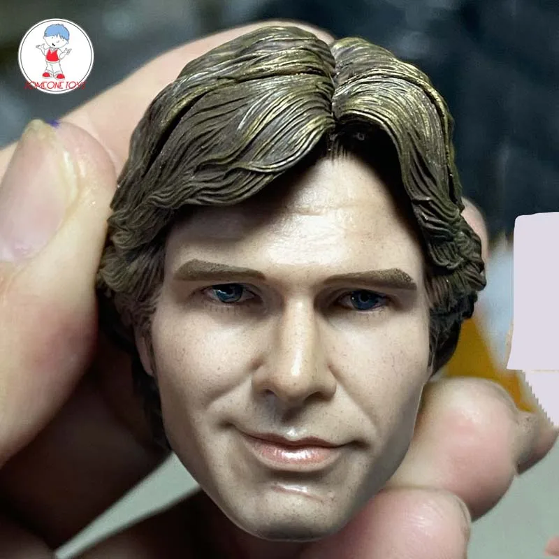 1/6 масштаб Харрисон Форд голова Лепка юная улыбающаяся версия резьба модели