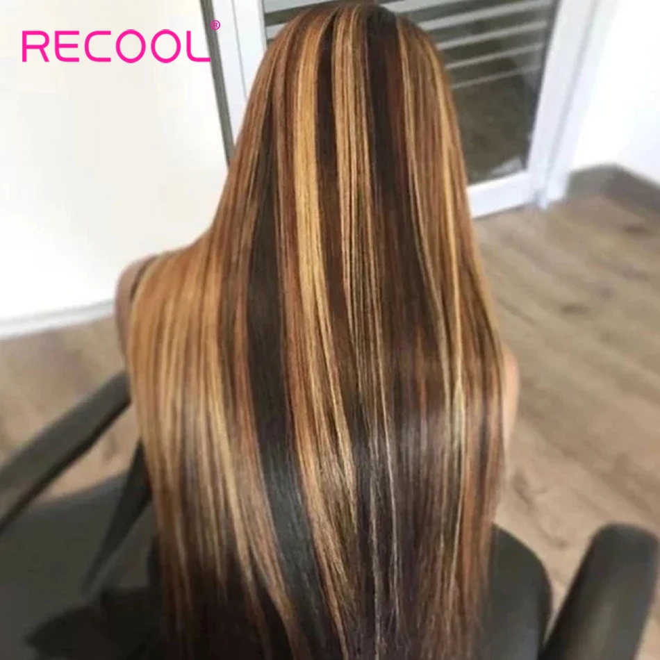 Прямые парики на фронте шнурка цветные человеческие волосы 13x4 яркий медовый