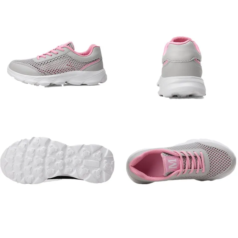 Женская спортивная обувь из сетчатого материала Женские брендовые кроссовки для