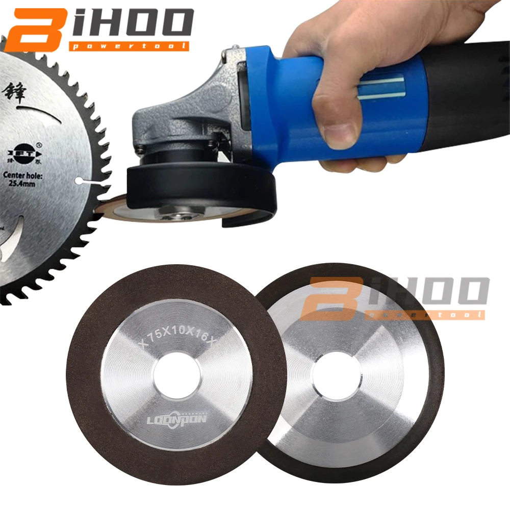 

75mm Diamond Black Sand Grinding Wheel Sharpen Grinding Wheel for Tungsten Steel Milling Tool Carbide Metal 150Grit