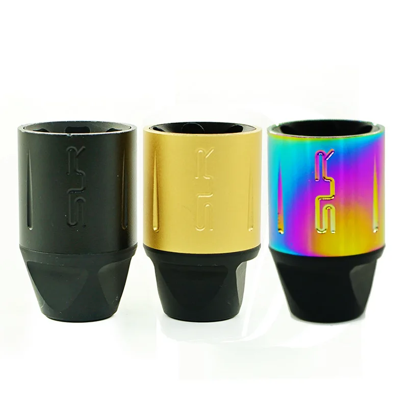 

Paintball Airsoft Silencer SLR Fire Cap BB Gun Water Bomb Accessory Metal Silencers Champagne Gold Aluminum 14mm Inverse Tooth