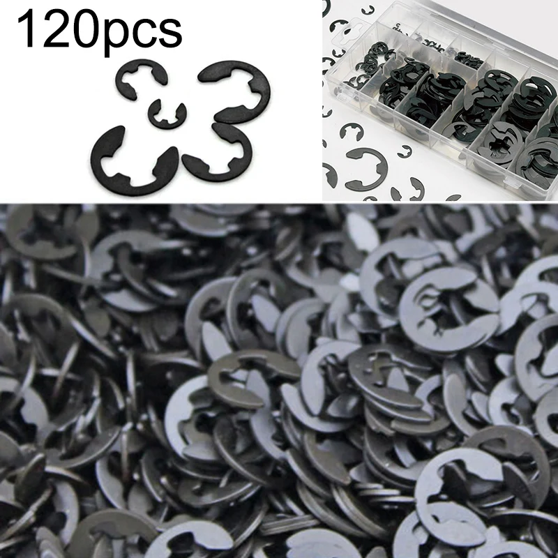 120 шт. внешний пружинный зажим e-зажим и удерживающее кольцо электронные зажимы