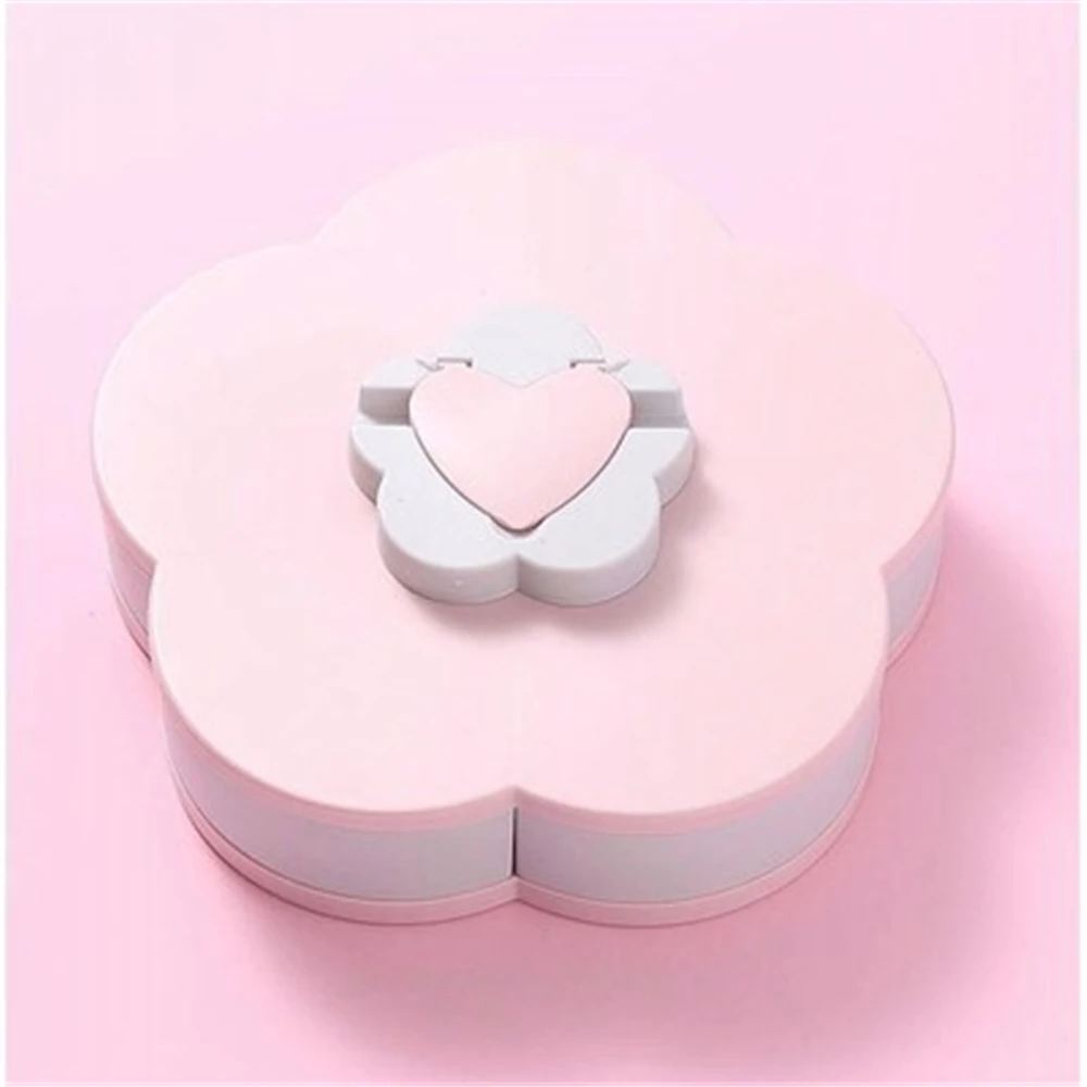 Креативная двухслойная вращающаяся коробка для хранения цветочный дизайн