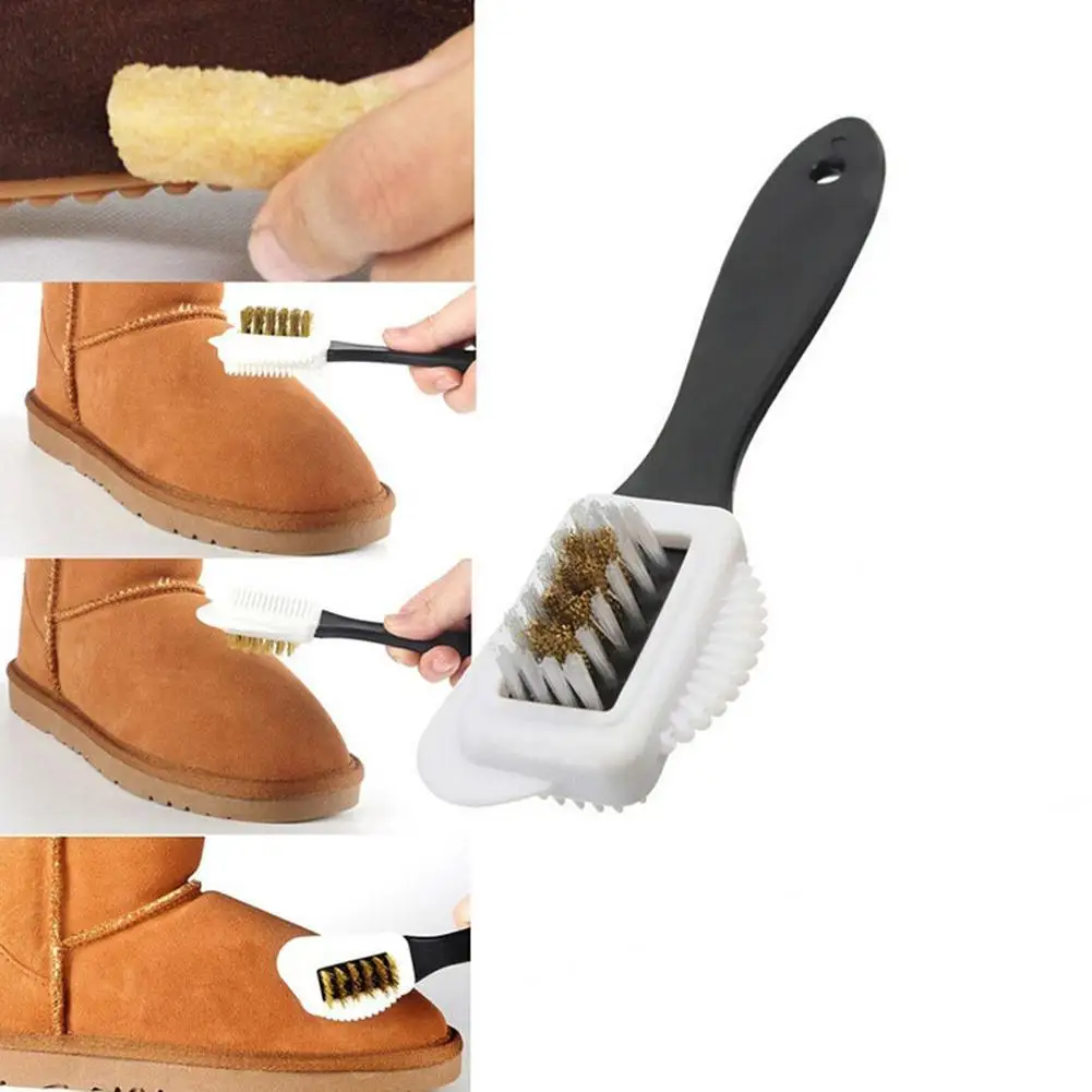 

HOT SALES!!!! Handheld 3 Sides Washing Cleaning Brush Suede Nubuck Shoes Boot Cleaner Tool Wholesale Dropshipping New Arrival