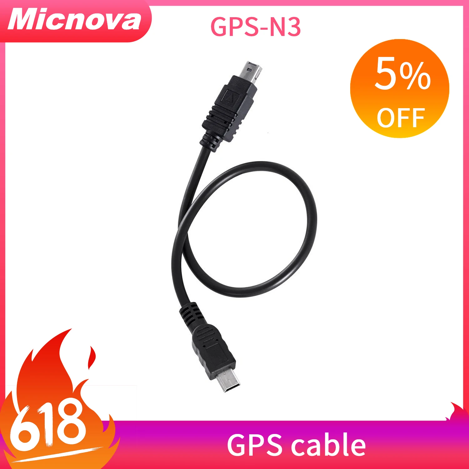 Кабель Micnova GPS N3 для камеры Nikon D3100 D3200 D5000 D5100 D7000 D90 D600 D7100 COOLPIX P7700|nikon d3100 cable|gps for nikonnikon