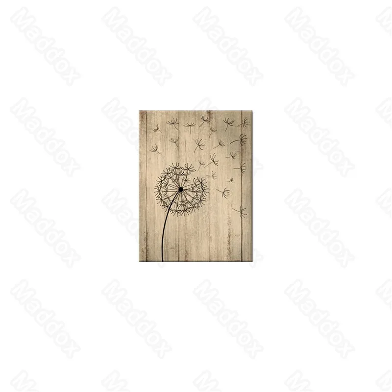 

Frameless Style Retro and Old Background Dandelion and Dandelion Seeds Modern Creative Niche Entrance Hallway Paintings