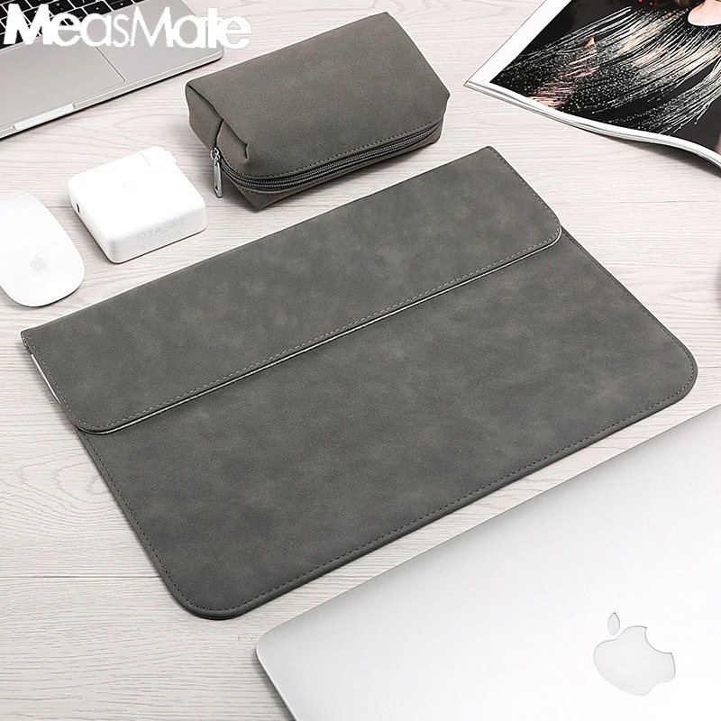 Сумка для ноутбука 14 15 6 Macbook Xiaomi Air 13 Чехол 11 12 матовый чехол из искусственной кожи