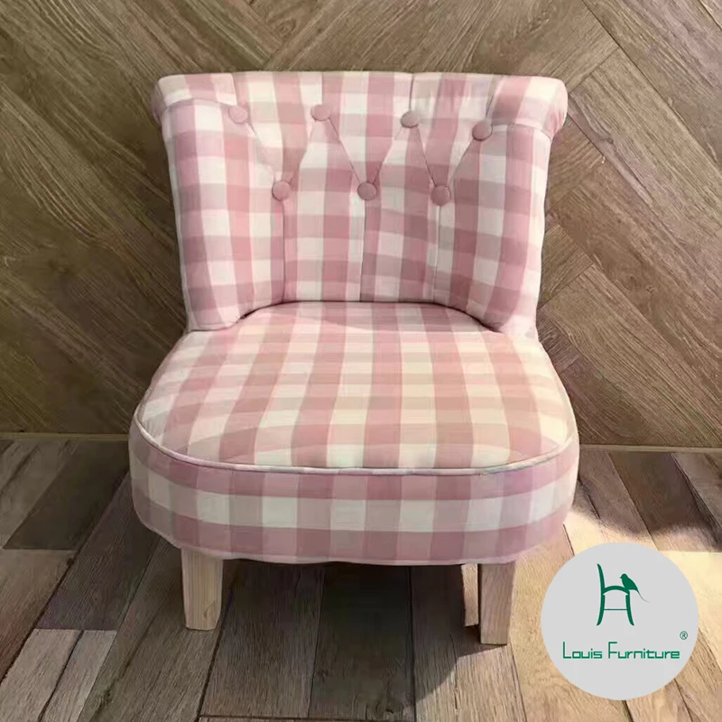 

Louis Fashion Children Chairs cute fabric American simple small sofa reading casual single baby shoe bench