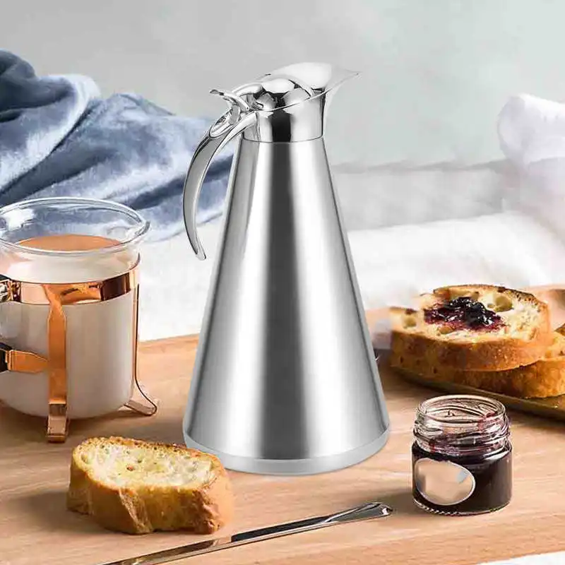 2L серебро Цвет шлифовальный Нержавеющая сталь двухслойная вакуумная