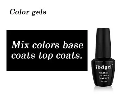 mix colors base top Набор гелевых лаков ibdgel, 12 шт., Осенние, для удовлетворения УФ-лучей, серия Vernis Morandi, полуперманентный, не впитывается, УФ-гель лак для ногтей, сделай сам - Цвет: mix colors base top