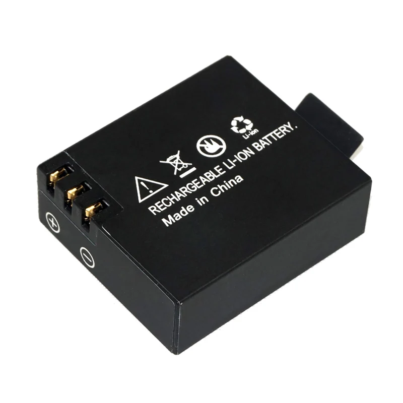 Only battery Go Pro Экшн-камера 1080P Ultra HD спортивная экшн-видеокамера s 140D Подводная Водонепроницаемая камера Автомобильная камера мини-камера - Цвет: Only battery