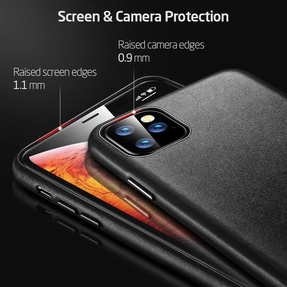 ESR Премиум чехол из натуральной кожи для iPhone 11 Pro Max тонкий полностью кожаный телефон с противоударной защитой чехол для iPhone 11 11 Pro