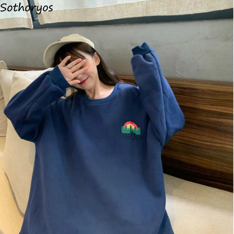 Женские толстовки Harajuku Ulzzang мягкая Женская весенне осенняя модная свободная