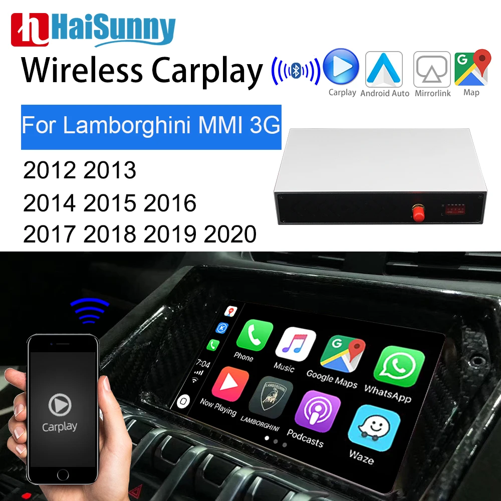 

Wireless Carplay For Lamborghini MMI 3G Adapter Decoder Support Retrofit Smart Multimedia GPS Navigation Mirror Link Siri Voice