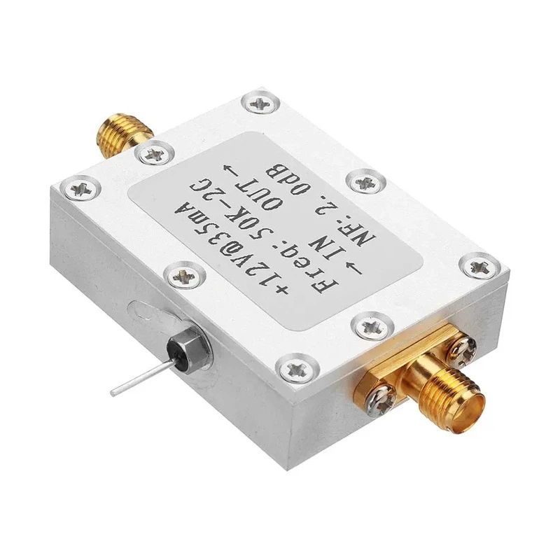 

50K-2G LNA low noise amplifier high gain 31DB 0.5G high gain flatness RF amplifier High gain wide frequency range D7WC